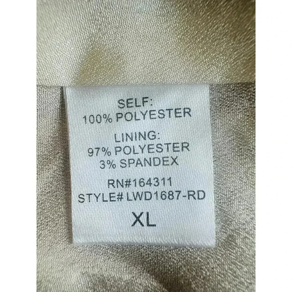 Red Dress Boutique Women’s XL Gather To Celebrate Rose Gold Multi Dress by AURA - Picture 12 of 13